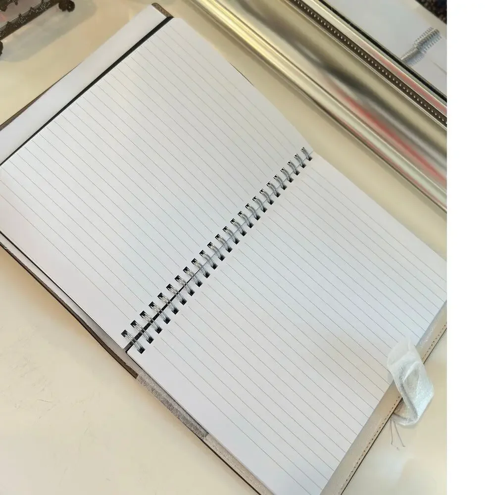 Authentic Coach Cream Signature Logo Notebook Cover
